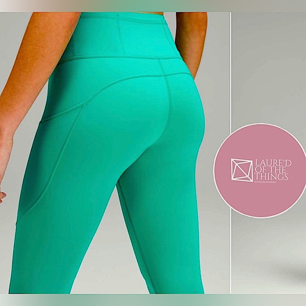 NWOT Size 8 Lululemon Fast and Free High-Rise Tight 25"
Maldives Green